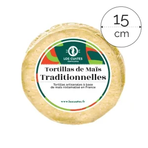 Tortilla de maïs traditionnelle 15 cm - 20 unités